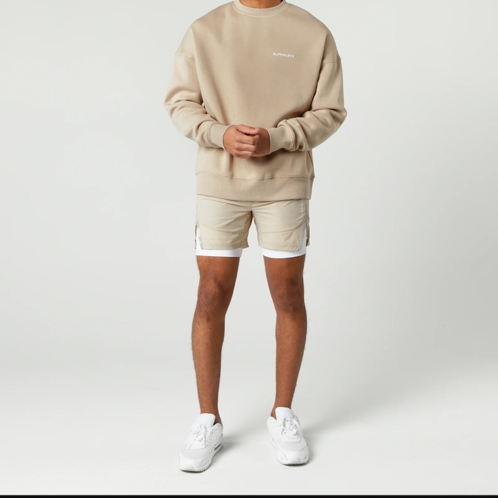 Beige Alphalete Sweatshirt